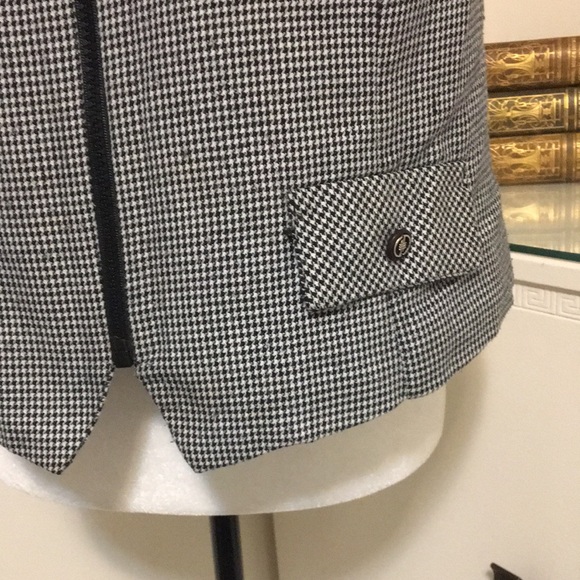 Vintage Houndstooth Vest Waistcoat Size 12 - Picture 2 of 10